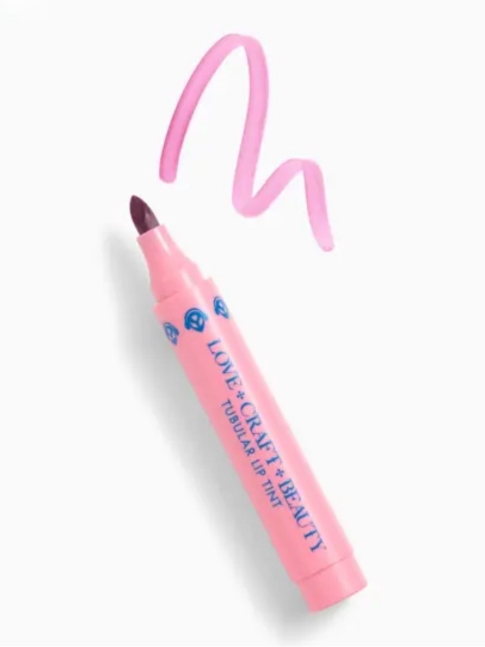 NEW LOVE+CRAFT+BEAUTY Tubular Lip Tint in rosy pink